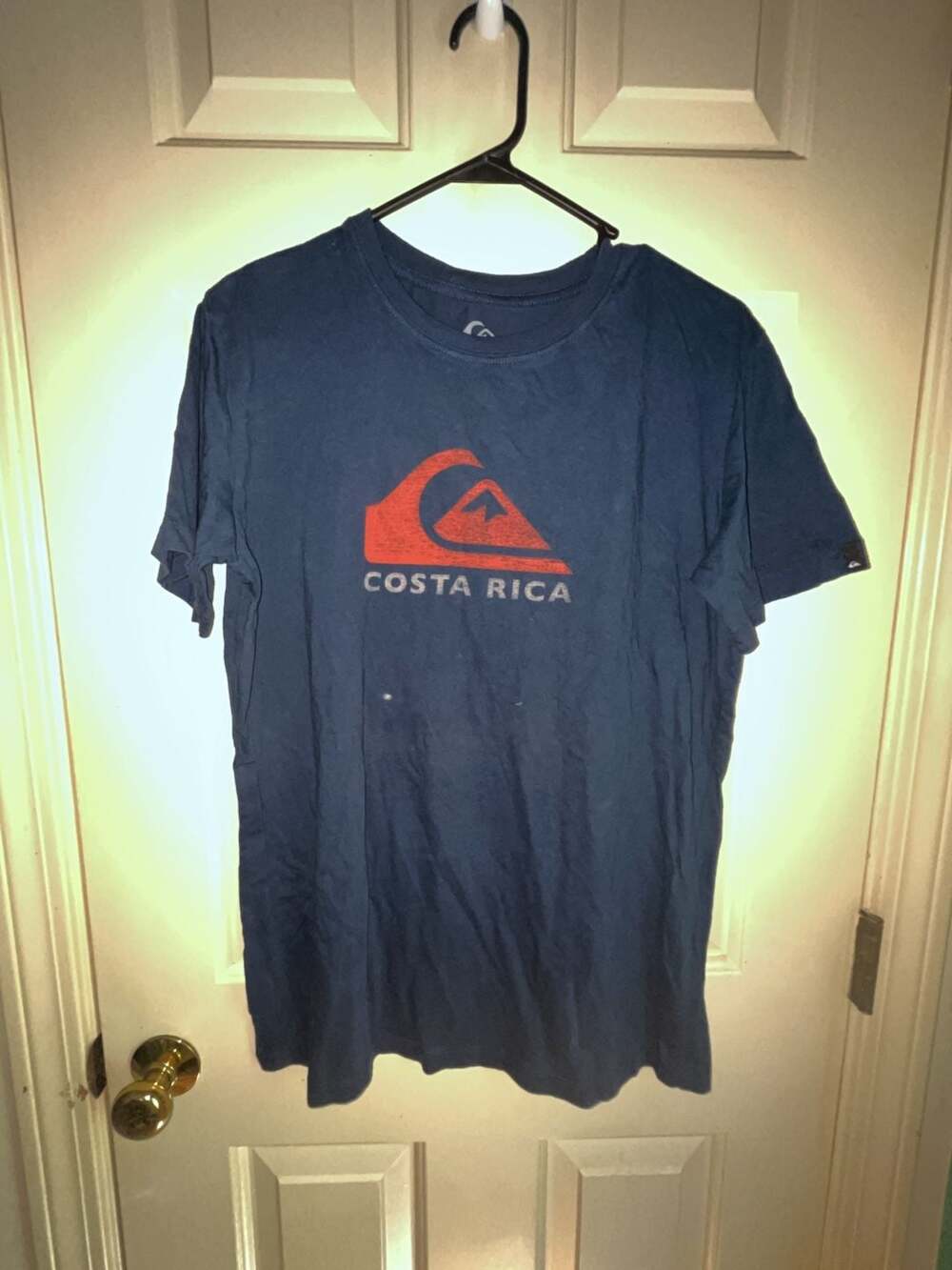 Quiksilver Costa Rica Mountain Wave Classic Fit Blue Graphic T-Shirt